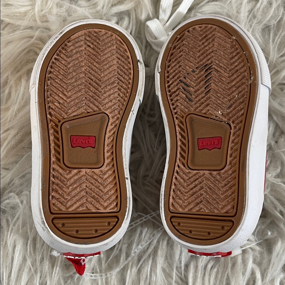 Levi's Leather Lace Up Closure Sneakers Toddler Size 5 - Picture 8 of 9